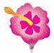 Neon Tropical Flower Mini Foil Balloon