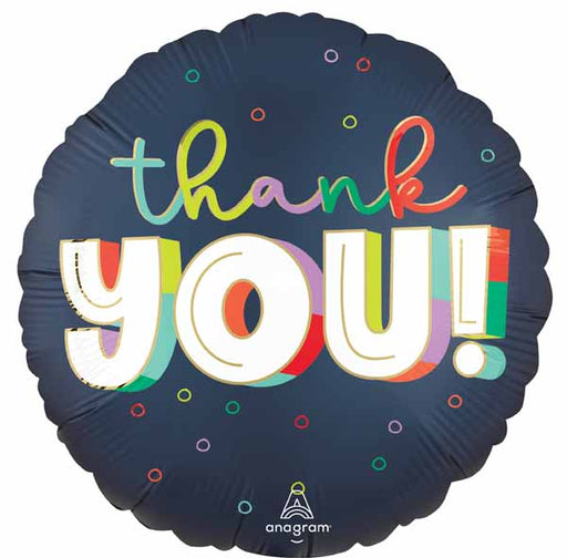 Bold Thank You 18" Round Foil Balloon
