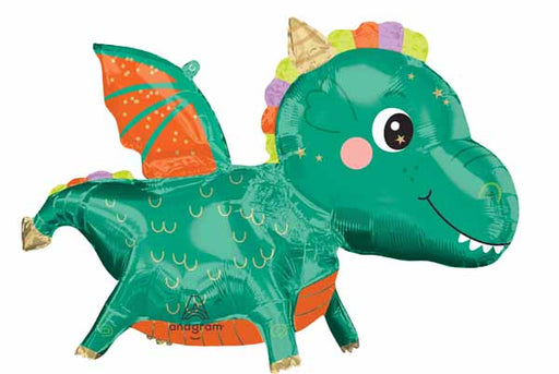 Cute Dragon 38-Inch UltraShape Foil Balloon
