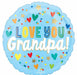 Love You Grandpa 18-Inch Round Foil Balloon