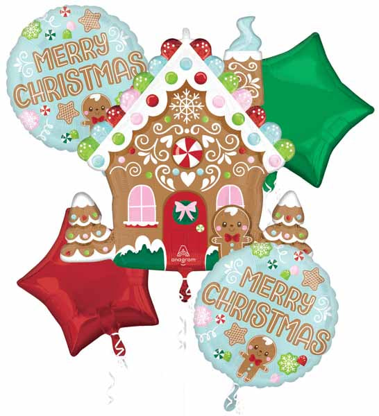 Baking Spirits Christmas Foil Balloon Bouquet