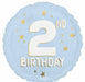 Little Mister 2nd Birthday 18" Round Foil Balloon
