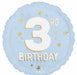 Little Mister 3rd Birthday 18-Inch Round Foil Balloon