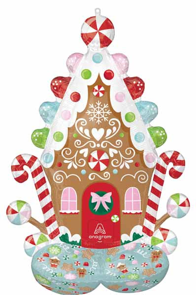 51" Gingerbread House AirLoonz Foil Balloon