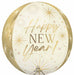 Golden Soiree Happy New Year 16" Orbz Foil Balloon