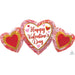 Happy Valentine's Day Marble Heart Trio 34-Inch Foil Balloon
