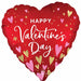 Heartfelt Elegance Happy Valentine's Day 18-Inch Heart Foil Balloon
