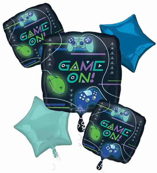 Game On Gaming Theme Foil Balloon Bouquet