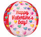 Happy Valentine's Day Infinite Knots 16-Inch Orbz Foil Balloon