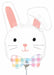 Easter Bunny Bliss Mini Shape Foil Balloon