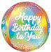 Birthday Glitz 16" Orbz XL Foil Balloon