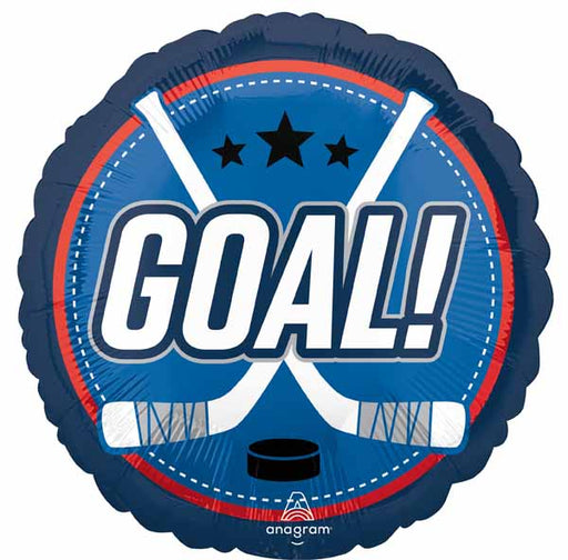 Goal! Hockey 18-Inch Round Foil Balloon