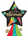 Happy Retirement 32" Shaped Foil Balloon