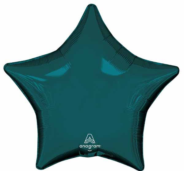 Aquamarine 19-Inch Star Foil Balloon