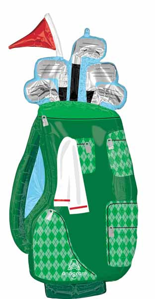 Golf Clubs 37-Inch Shaped Foil Balloon