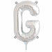 16 Inch Silver Letter G Balloon
