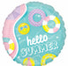 Hello Summer Beach 18-Inch Round Foil Balloon