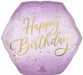 Lavender Luxe Happy Birthday Foil Balloon, 23 Inch