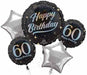 Sparkling 60th Birthday Foil Balloon Bouquet