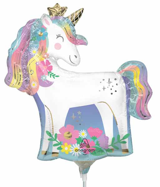 Whimsical Unicorn Mini Shape Foil Balloon