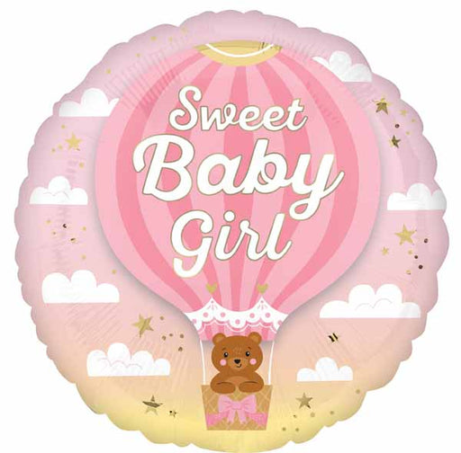 It's a Girl Pink Round Foil Balloon, 18 Inch