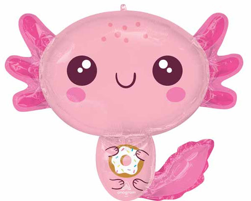 Axolotl Birthday 28" Shaped Foil Balloon