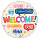 Welcome 18-Inch Round Foil Balloon
