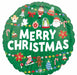 Timeless Christmas Tree 18-Inch Round Foil Balloon