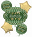 Stylish Sage Happy Birthday Foil Balloon Bouquet