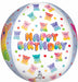 Gummy Bear Happy Birthday 16-Inch Orbz Foil Balloon