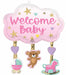 Tiny Treasures Girl 29 Inch Shaped Foil Balloon