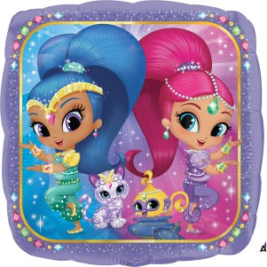 Shimmer & Shine 18-Inch Square Foil Balloon