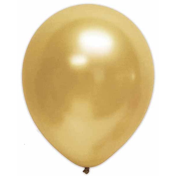 Trico Pearl Gold 12-Inch Latex Balloons, 10-Pack