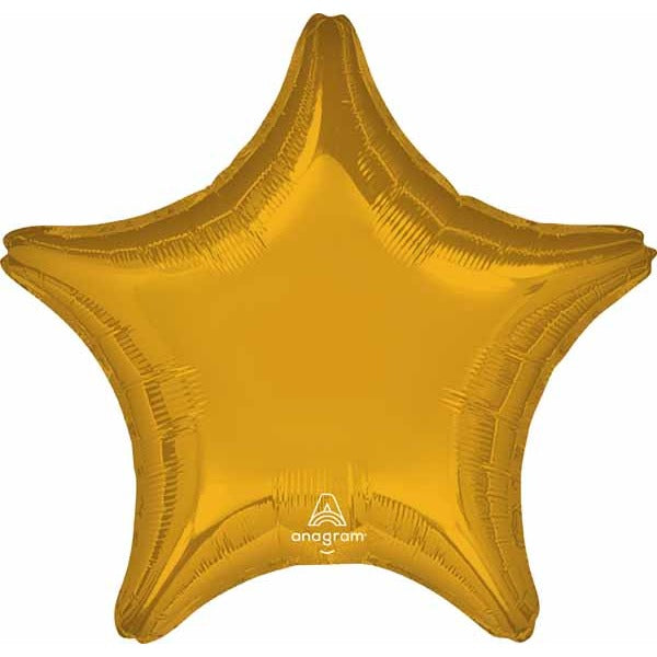 Jumbo Gold Star Foil Balloon, 28 Inch