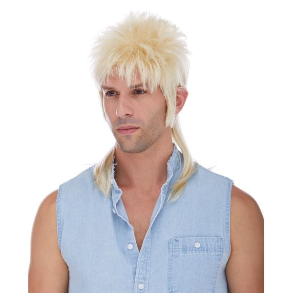 Blonde Mullet Costume Wig