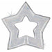 48-Inch Silver Holographic Linking Star Foil Balloon