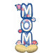 Artful Florals Mom 53-Inch AirLoonz Foil Balloon