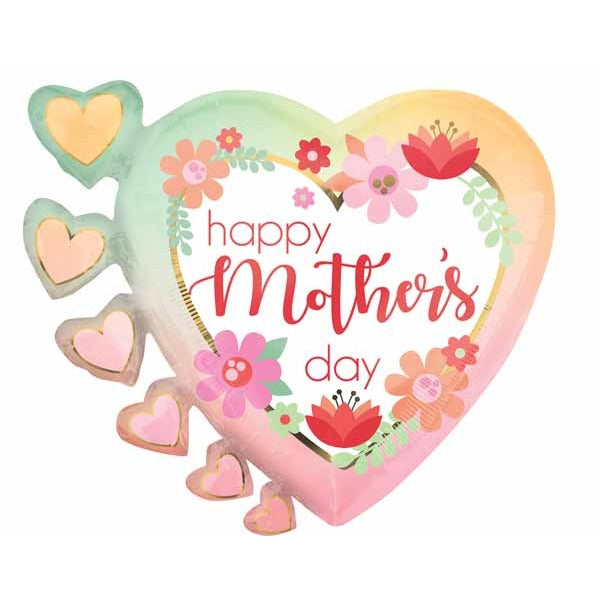 Happy Mother's Day Filtered Ombre 24-Inch Foil Balloon