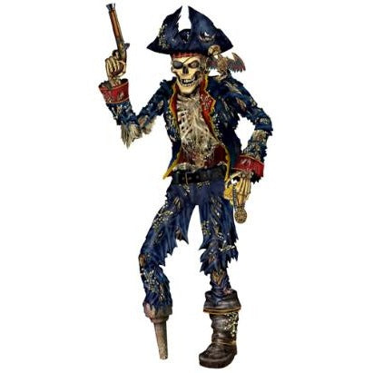 Jointed Pirate Skeleton Decoration, 1 Pack