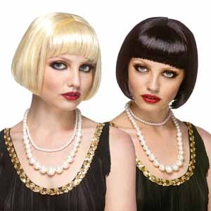 Blonde Flapper Costume Wig