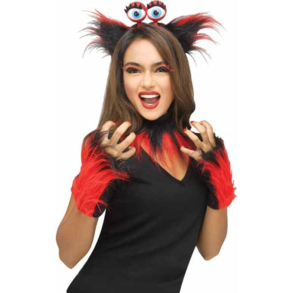 Red Light-Up Monster Costume Kit