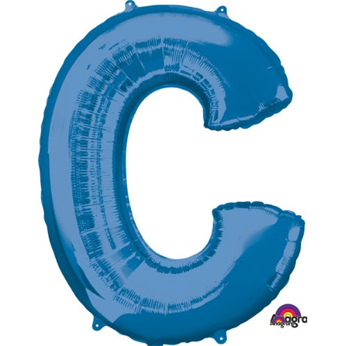 32-Inch Blue Letter C Balloon