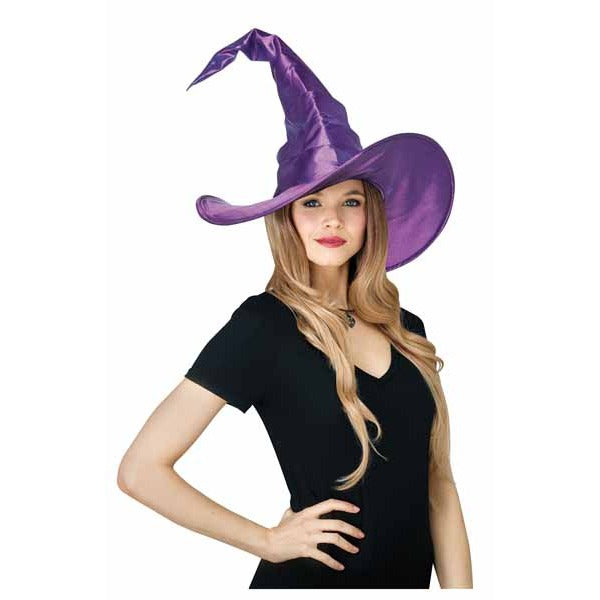 Curved Purple Witch Hat