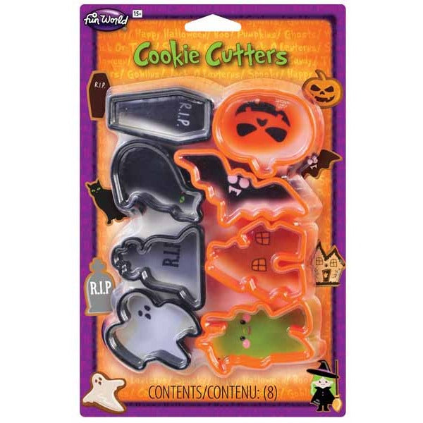 8-Piece Creepy Halloween Cookie Cutter Set