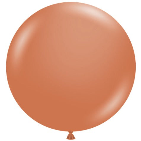 TUFTEX 36-Inch Burnt Orange Latex Balloons, 2-Pack