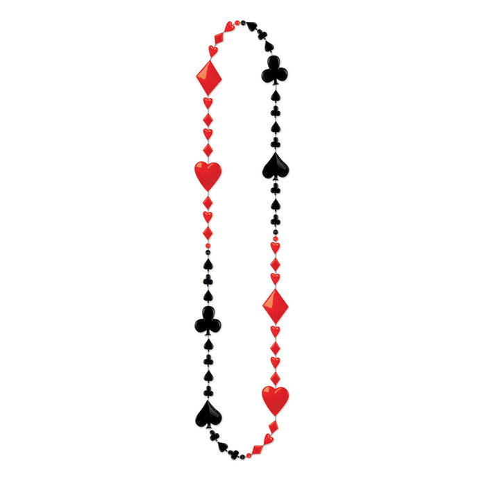 CARD SUIT BEADS 3/CARD 36"
