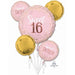 Sixteen Blush Foil Balloon Bouquet