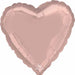 18 Inch Metallic Pearl Pastel Pink Heart Foil Balloon