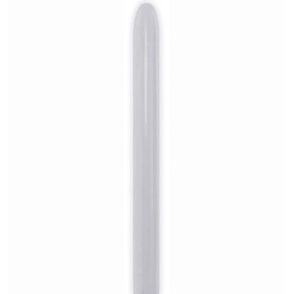 Sempertex 160 Satin Silver Latex Twisting Balloons, 50 Count