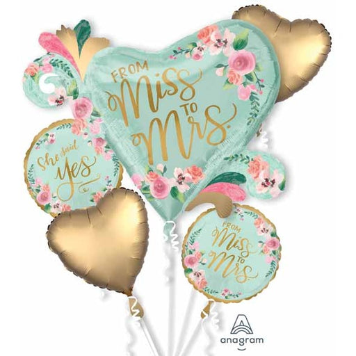 Mint to Be Satin Foil Balloon Bouquet